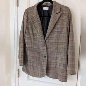 Parfait Brown Plaid Academia Blazer